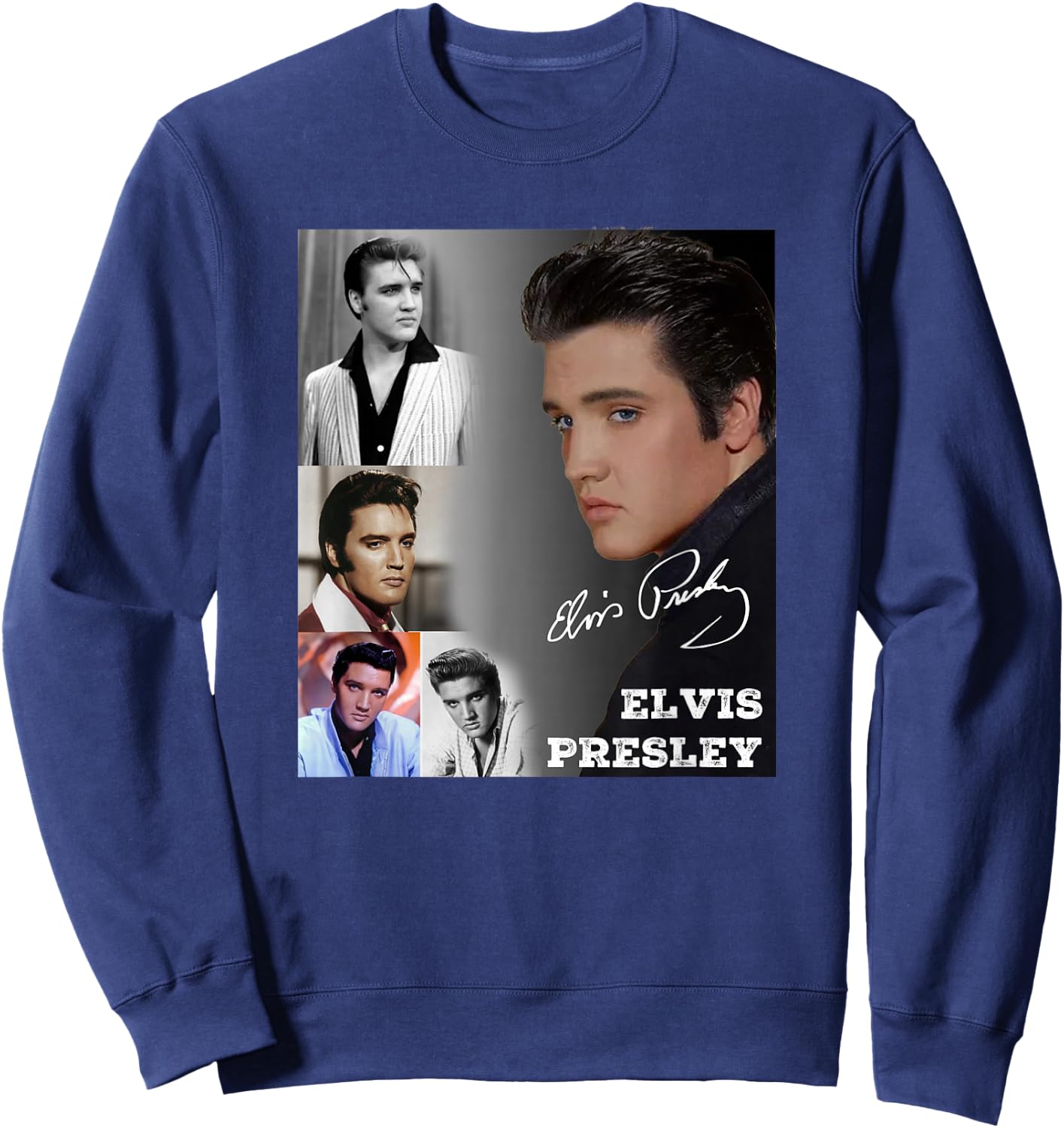 Elvis Presley_005 , black Sweatshirt - Sweatshirt | Navy