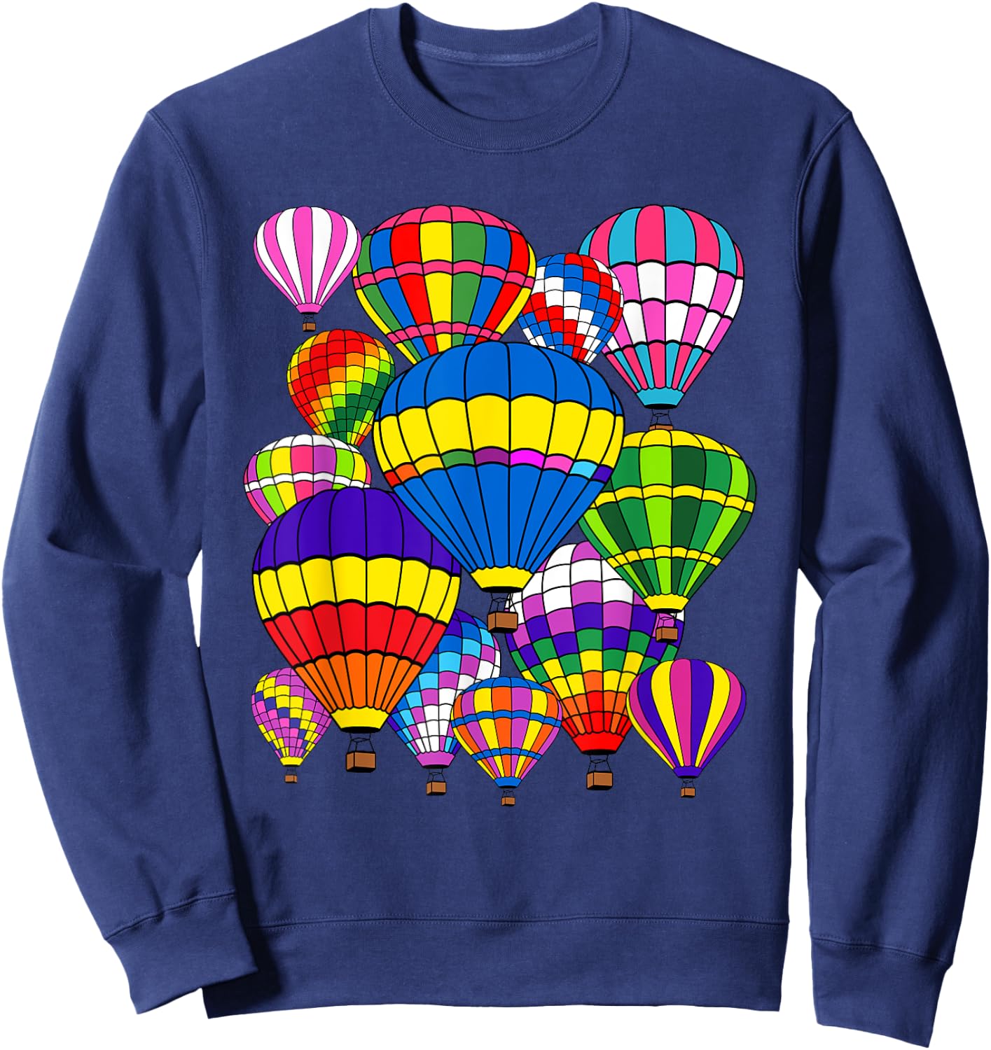 Funny Hot Air Balloon Festival Balloonist Fly Ballooning Sweatshirt - Sweatshirt | Navy