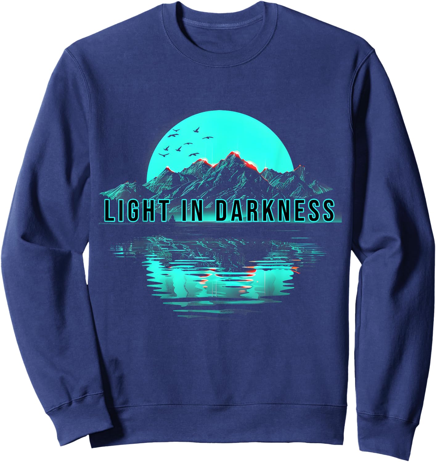 great Mountain Graphic Ideal for Hiking and Exploration Sweatshirt - Sweatshirt | Navy