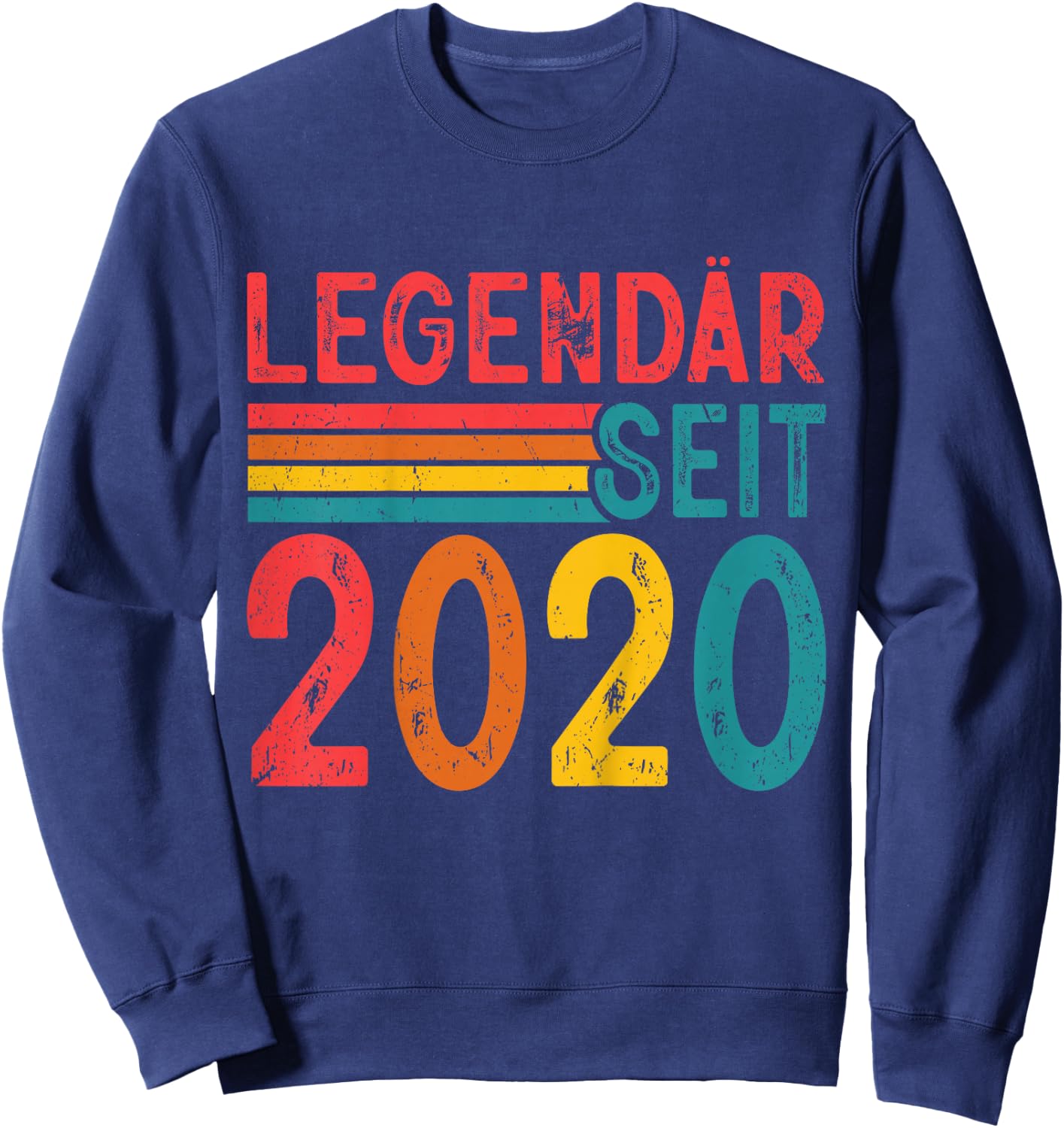Kinder Legendär Seit 2020 Retro Jungs Mädchen 6. Geburtstagsshirt Sweatshirt - Sweatshirt | Navy