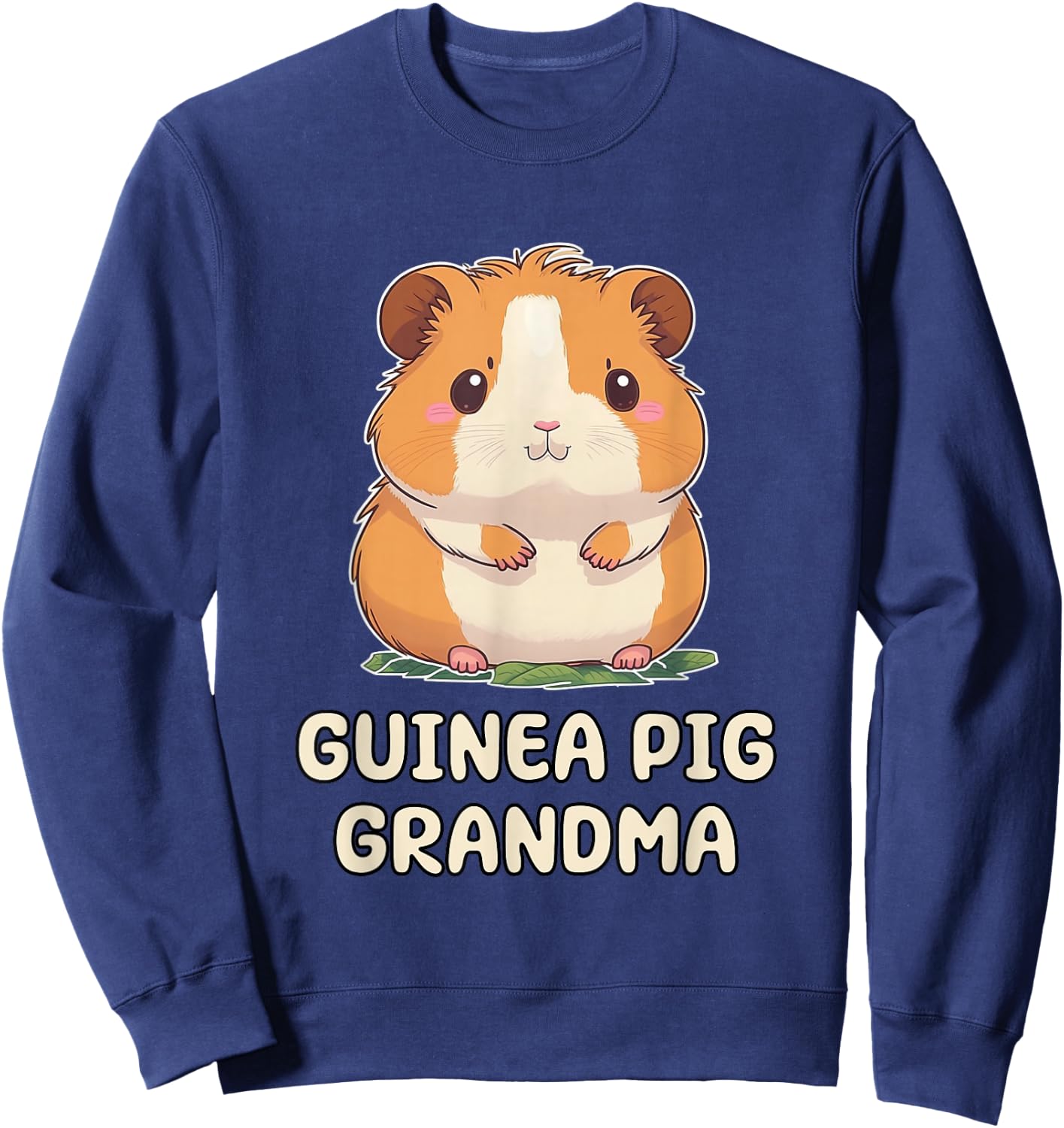 Funny, Cute Guinea Pig Grandma Grandmother Nana Sweatshirt - Sweatshirt | Navy