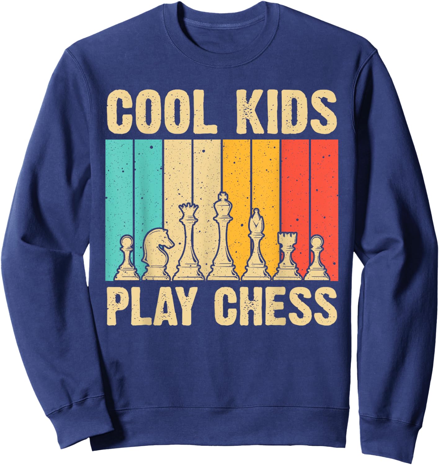 Cool Chess Lover Art For Kids Boys Men Novelty Chess Player Sweatshirt - Sweatshirt | Navy
