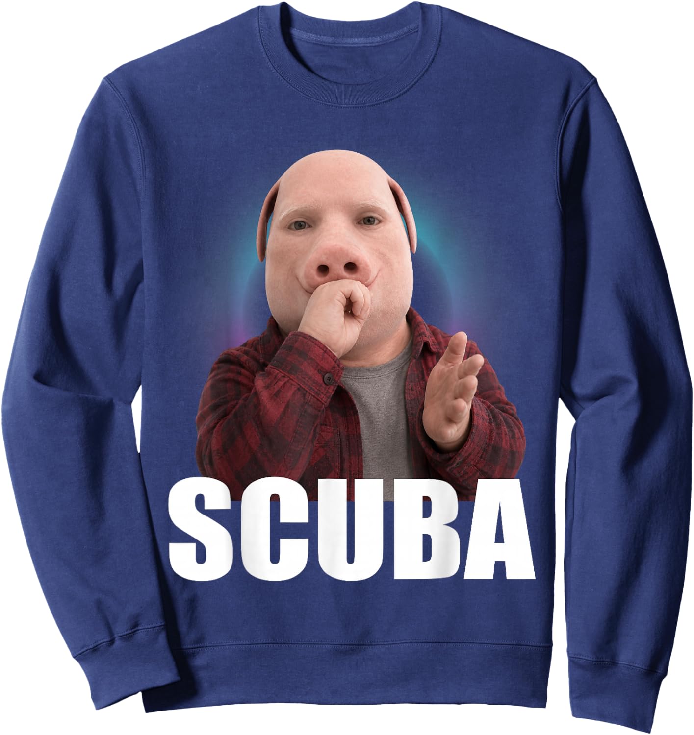 Funny Scuba Dance Meme John Pork BrainRot Sweatshirt - Sweatshirt | Navy
