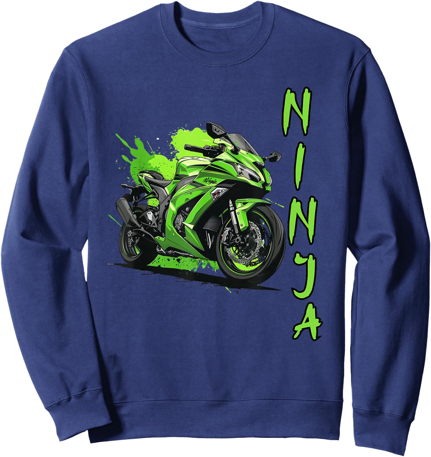 Ninja Motorcycle Sportbike Sweatshirt - Sweatshirt | Navy
