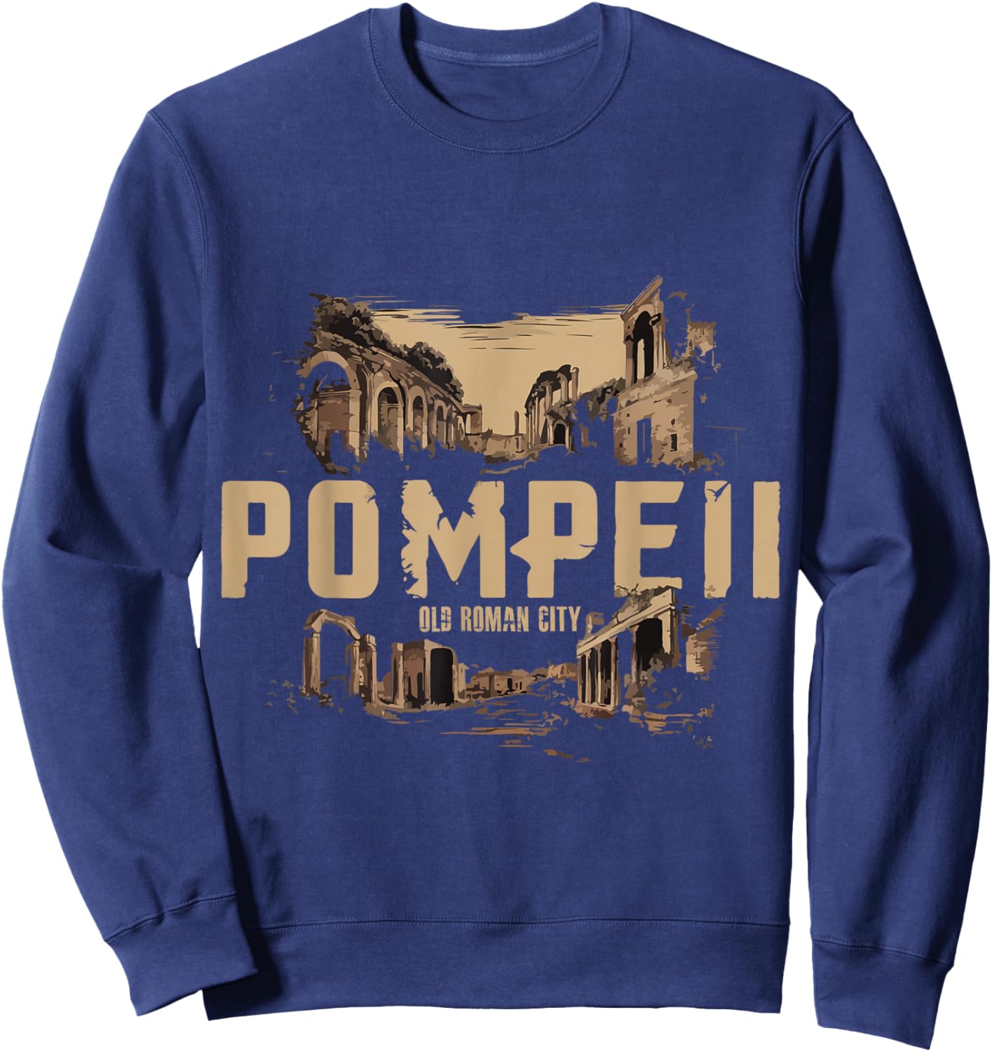Roman Empire Italy Pompeii Outfit Volcano Sweatshirt - Sweatshirt | Navy