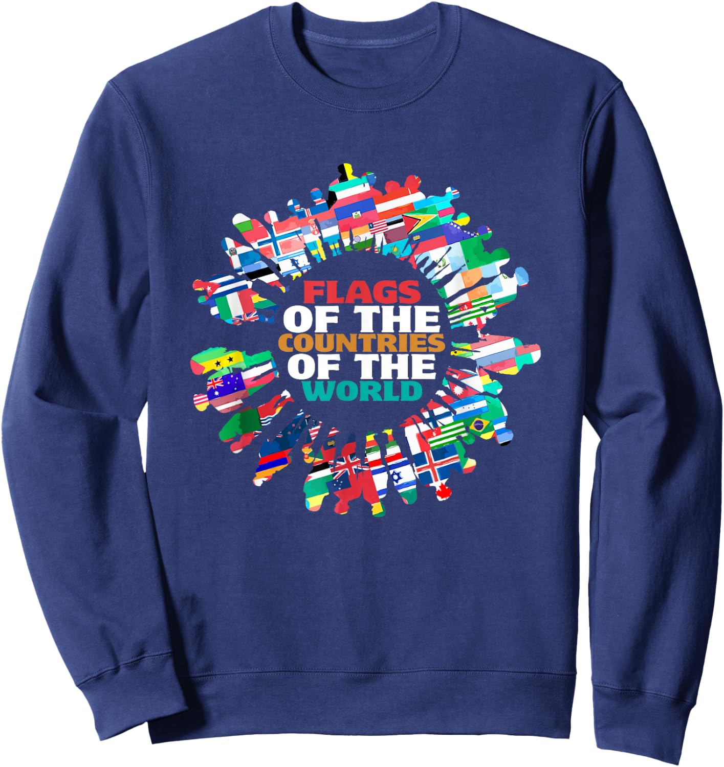 Flags of The Countries of The World International Humans Sweatshirt - Sweatshirt | Navy
