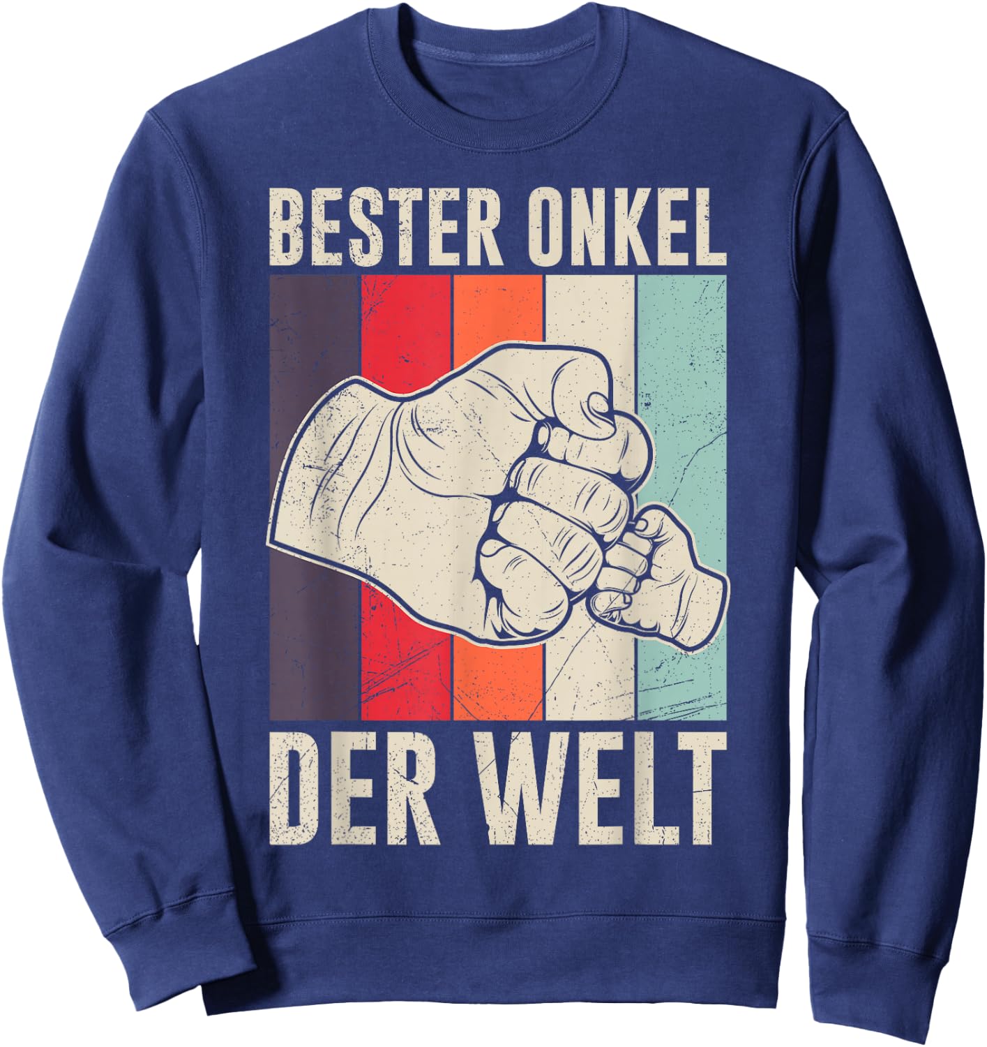 Men's with Bester Onkel der Welt Design, black Sweatshirt - Sweatshirt | Navy