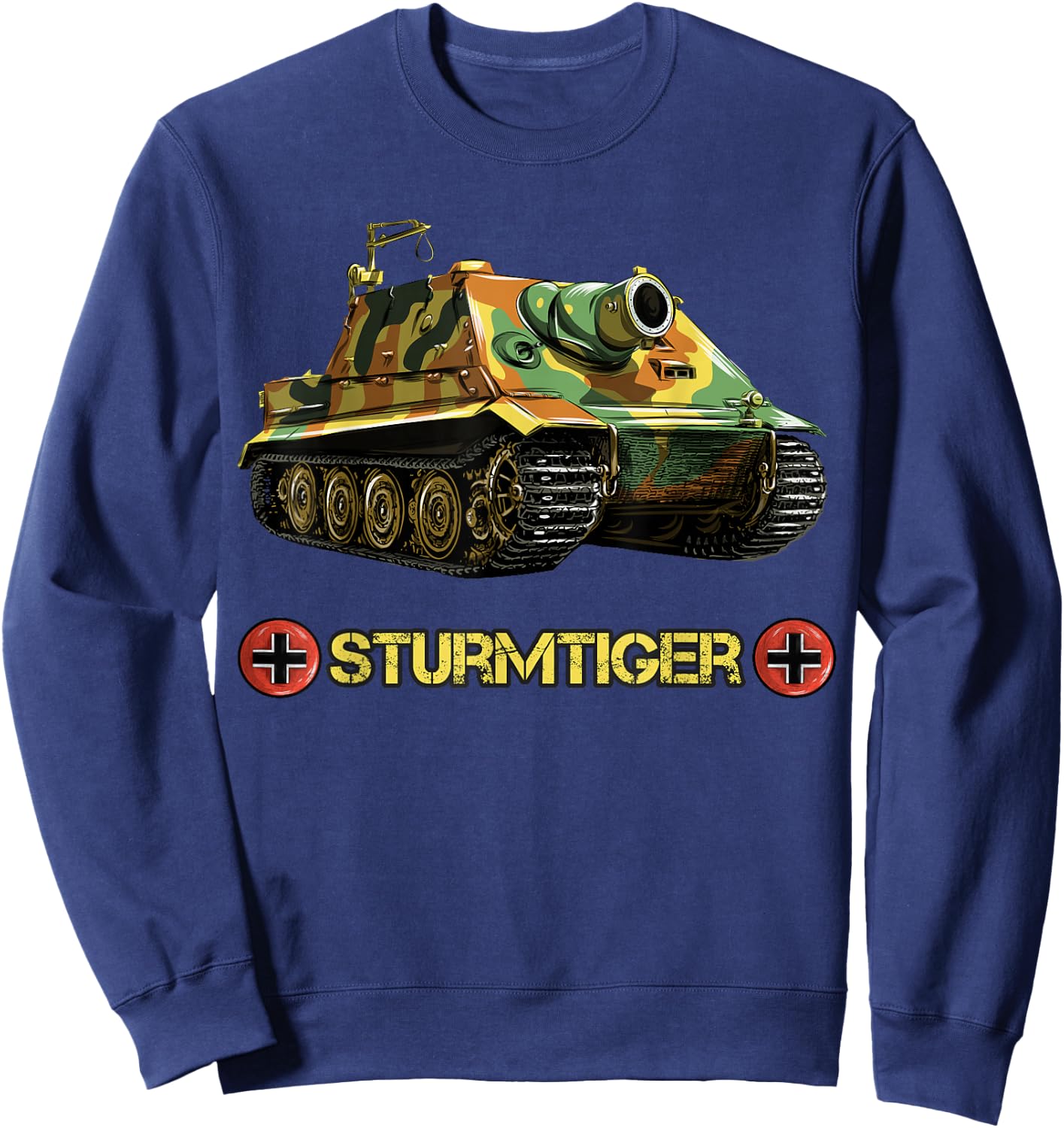 German Tank Storm Tiger from WW2 Sweatshirt - Sweatshirt | Navy