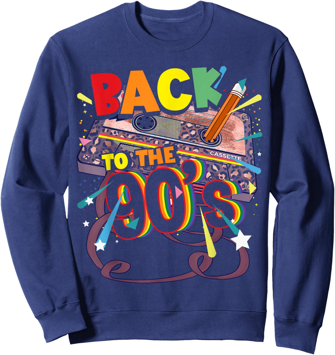 90s Outfit Party and Theme Party Costume Women's Men's , black Sweatshirt - Sweatshirt | Navy