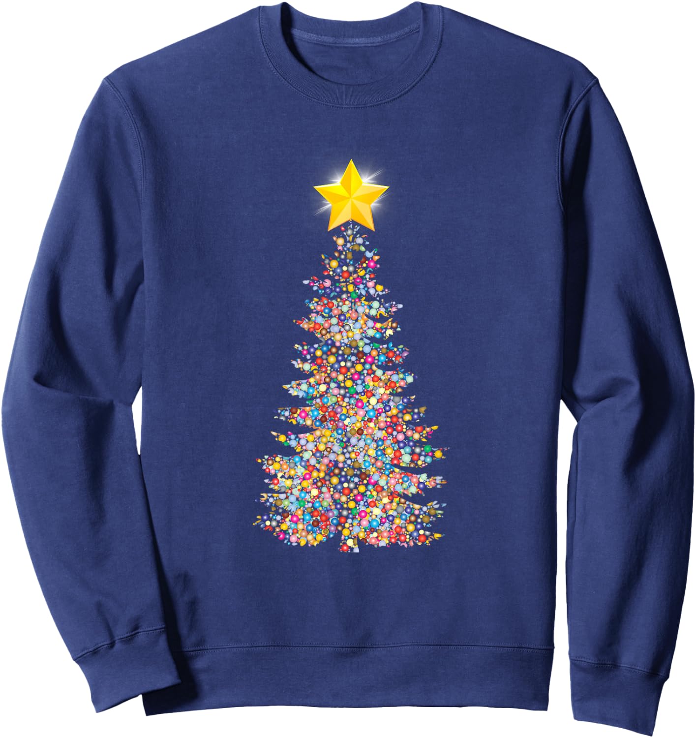 Christmas Tree , Funny Christmas Gift Sweatshirt - Sweatshirt | Navy