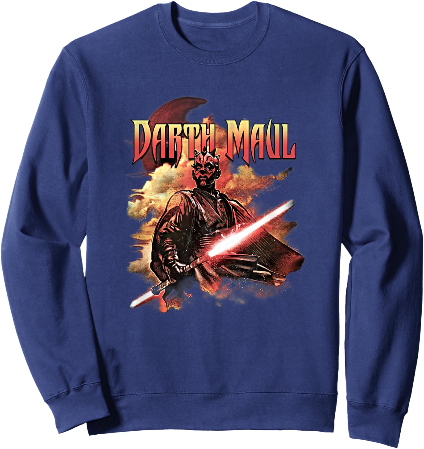Star Wars: The Clone Wars Darth Maul Epic Sith Poster Sweatshirt - Sweatshirt | Navy
