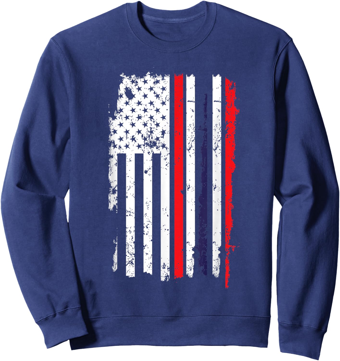 USA US Flag 4th Of July Thin Red Line Thai Flag Thailand Sweatshirt - Sweatshirt | Navy