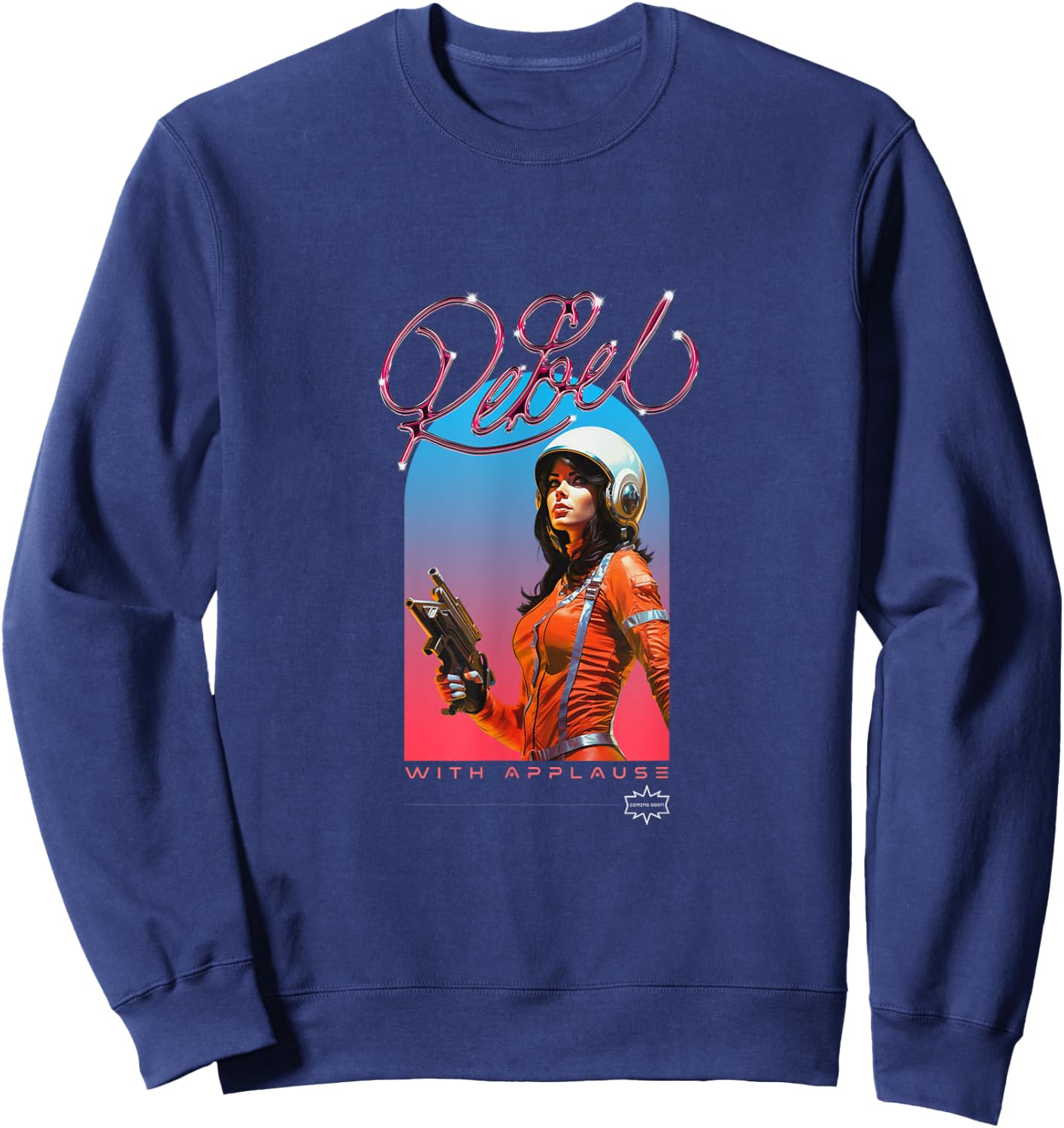 Rebel With Applause Sweatshirt - Sweatshirt | Navy