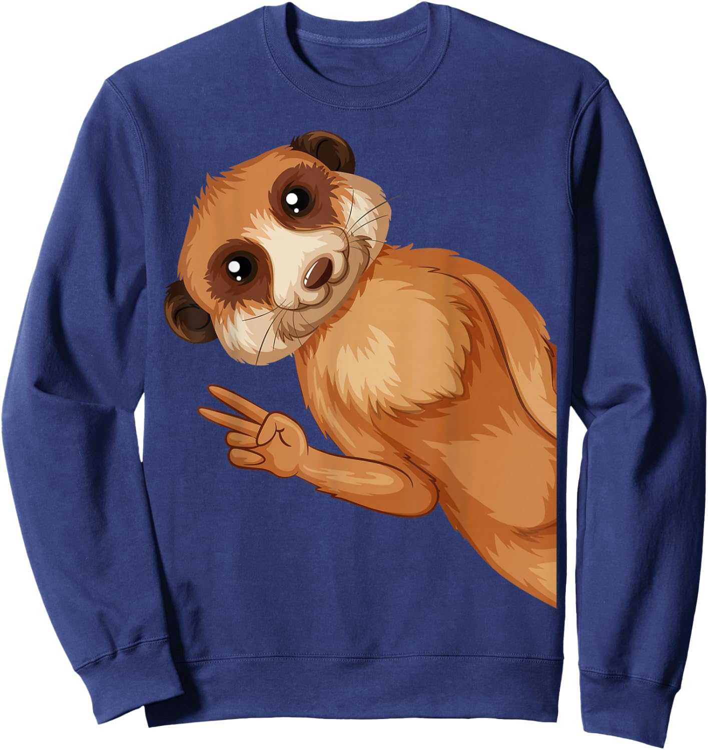 Meerkat Children's Girls Boys , black Sweatshirt - Sweatshirt | Navy