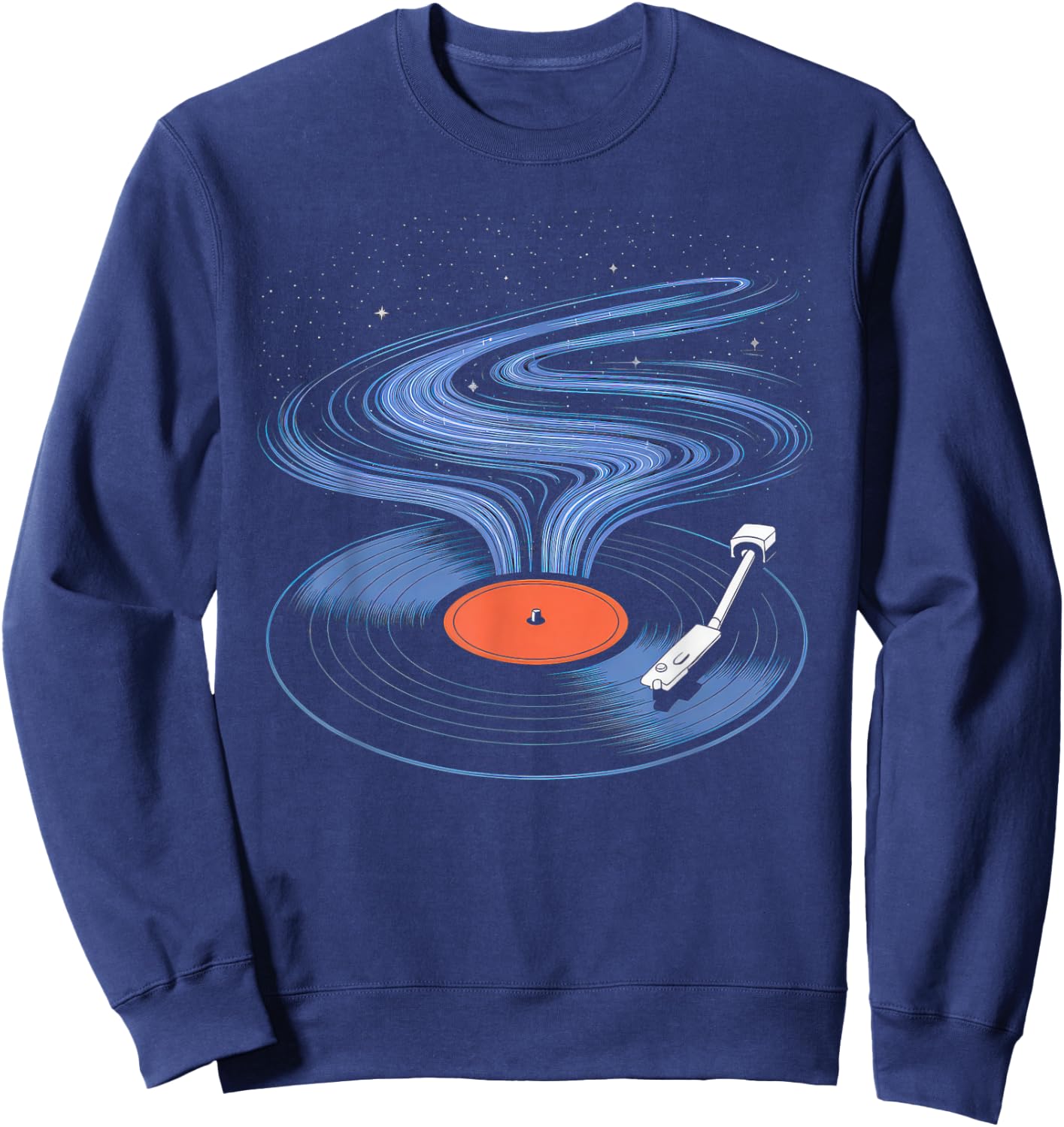 Vinyl Vinyl Switch Turntable Vintage Platinum , Black, S Sweatshirt - Sweatshirt | Navy
