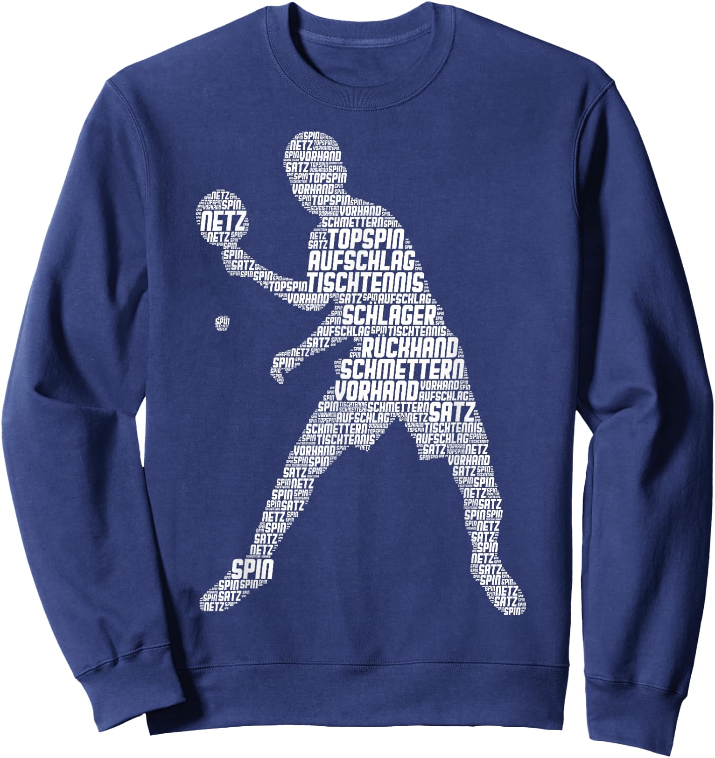 Tischtennis Ping Pong Kinder Jungen Männer Sweatshirt - Sweatshirt | Navy