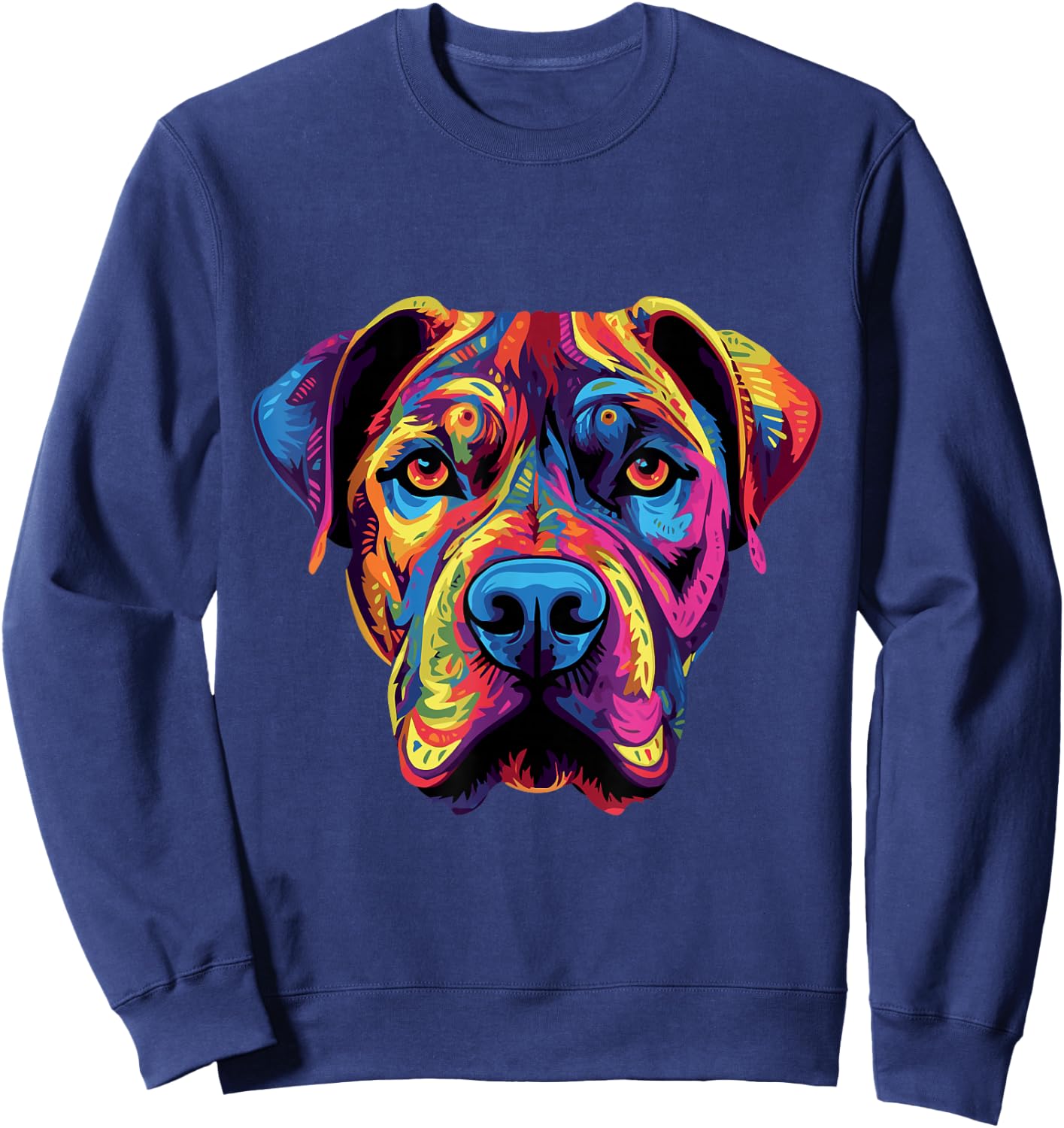 Presa Canario Coloful Dogo Canario Sweatshirt - Sweatshirt | Navy