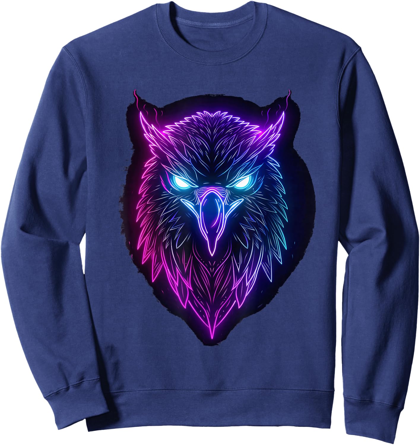 Odin farbiger lila Rabe Odins Rabe Wikinger Walhalla Pagan Sweatshirt - Sweatshirt | Navy