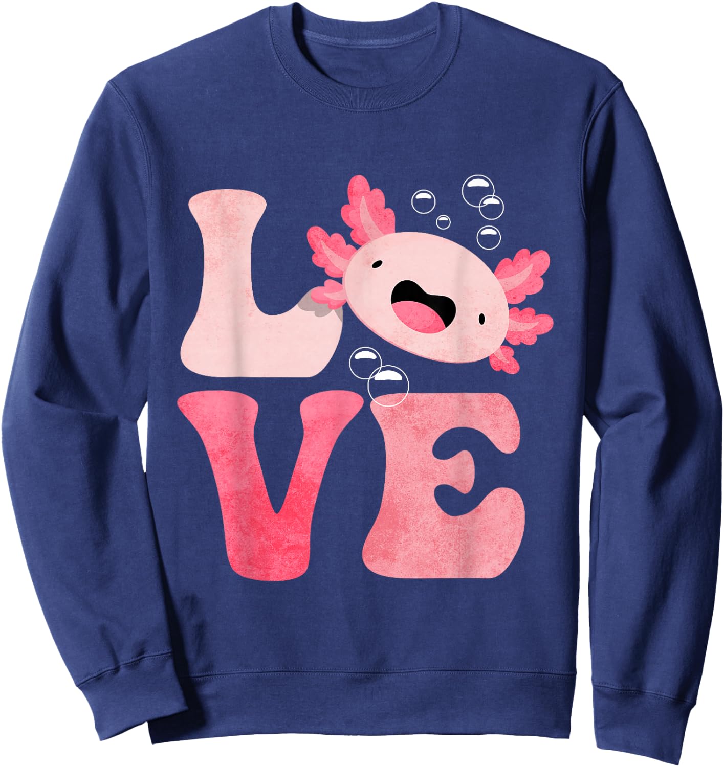 Axolotl LOVE Sweatshirt - Sweatshirt | Navy