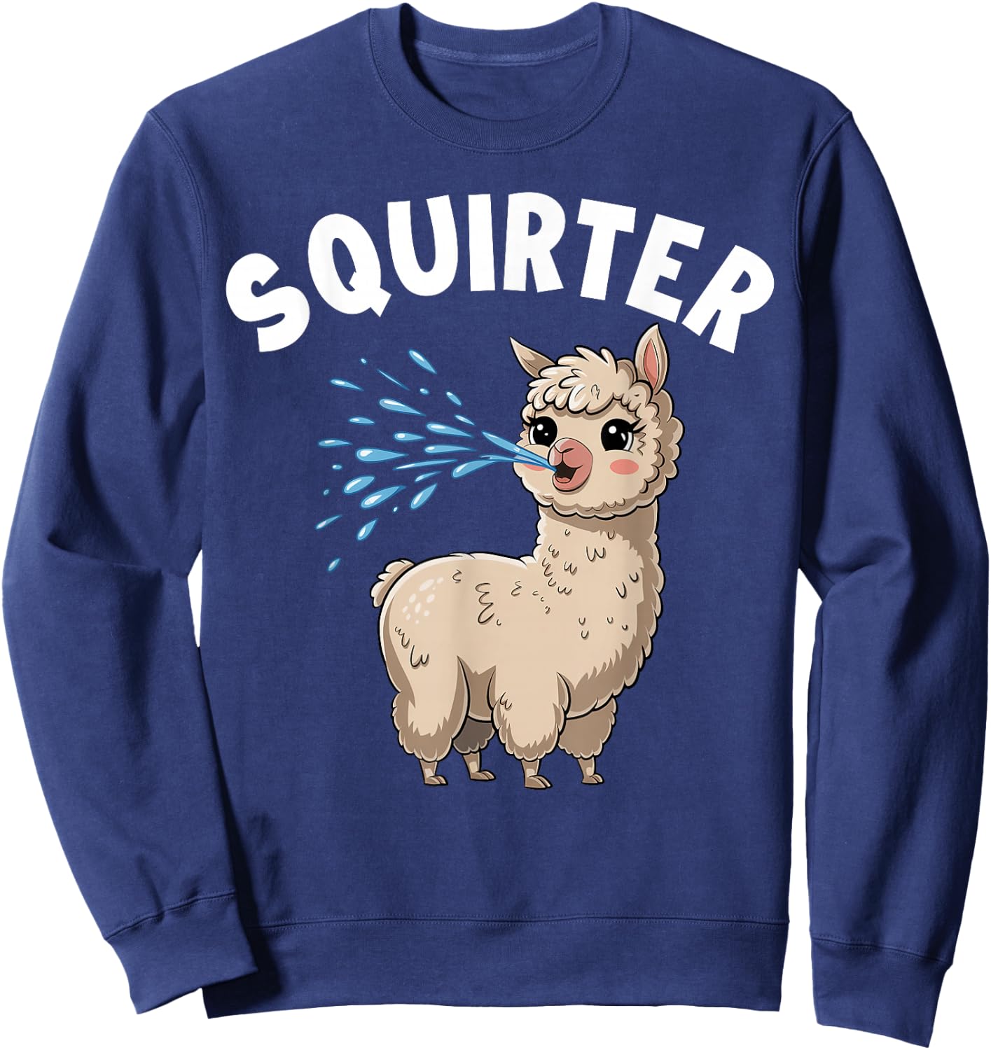 Inappropriate Funny Squirter Embarrassing T Shirts Sweatshirt - Sweatshirt | Navy