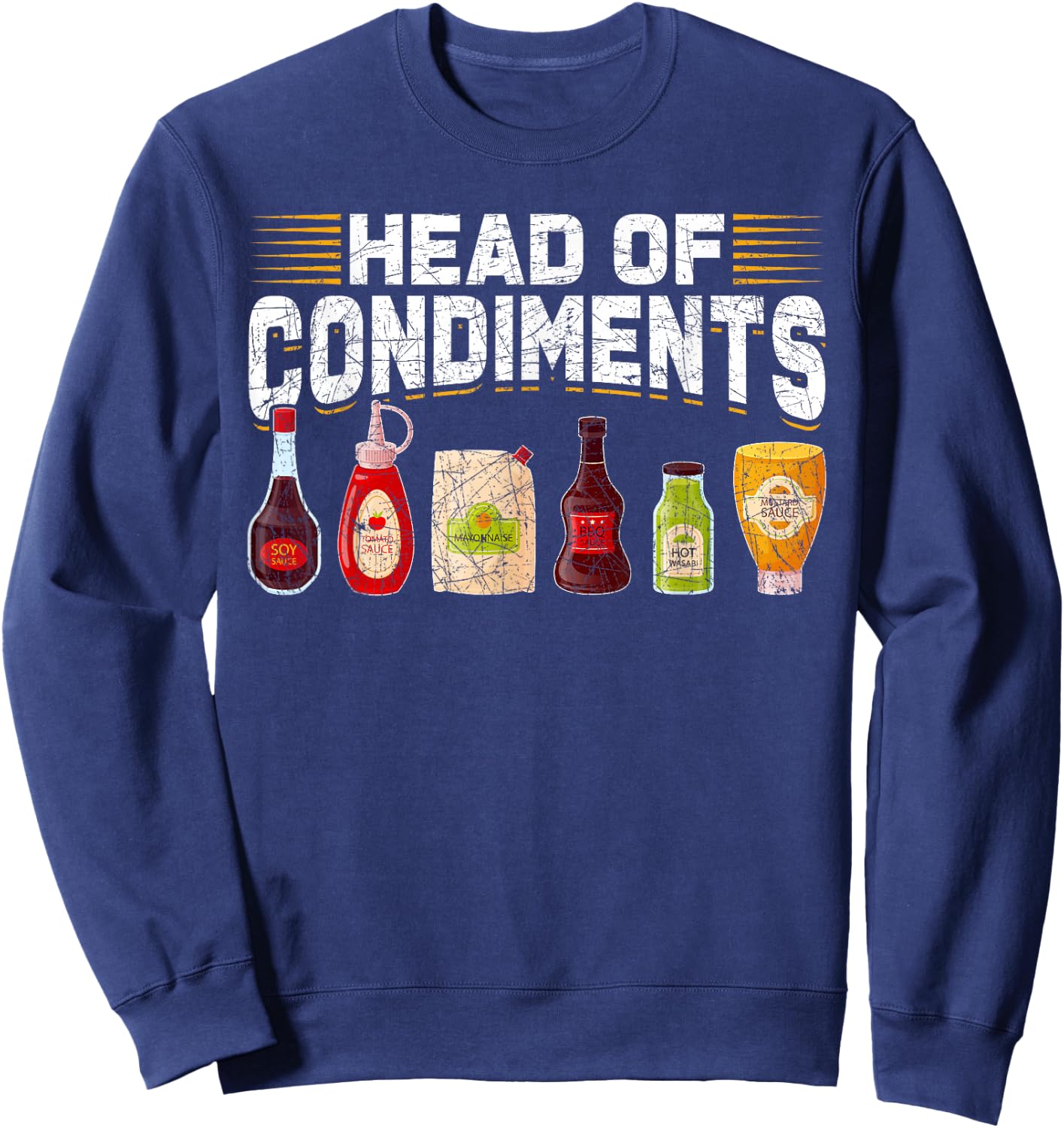 Head Of Condiments Barbecue Sweatshirt - Sweatshirt | Navy