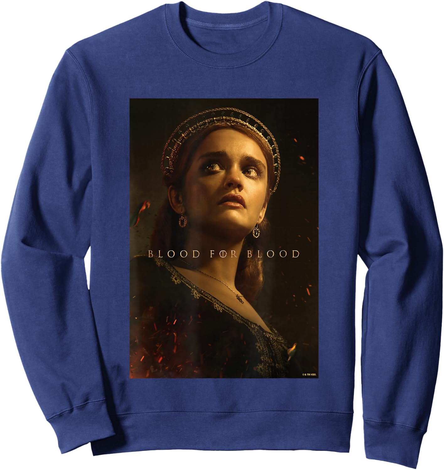 House of the Dragon Blood For Blood Alicent Hightower Retro Sweatshirt - Sweatshirt | Navy