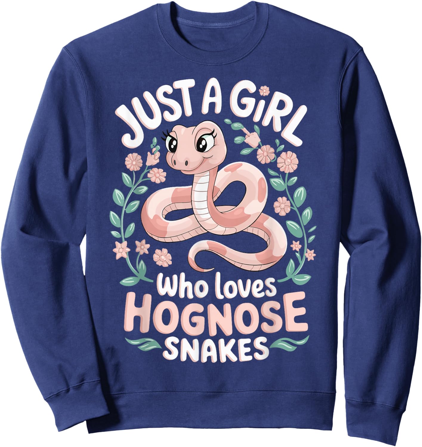 Just A Girl Who Loves Hognose Snakes Sweatshirt - Sweatshirt | Navy
