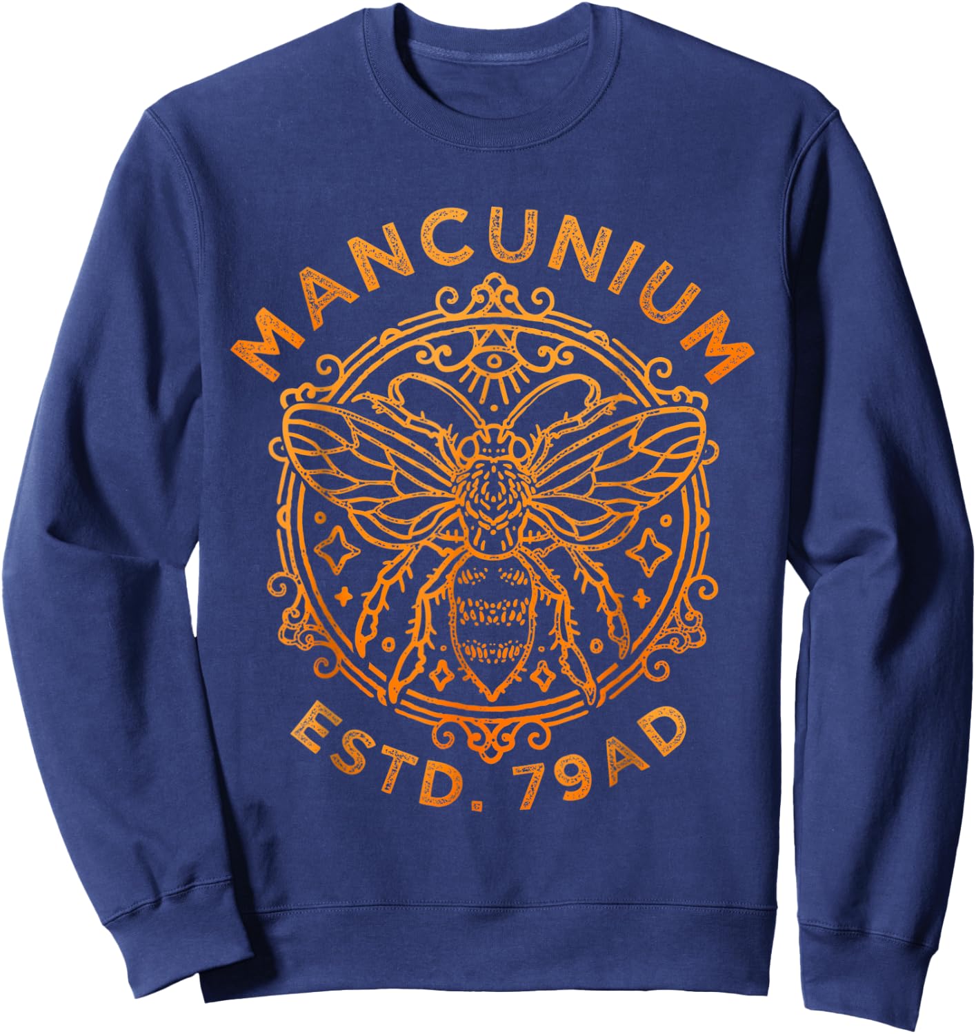 Mancunium 79AD, Manchester England, Worker Bee, Mancunian Sweatshirt - Sweatshirt | Navy