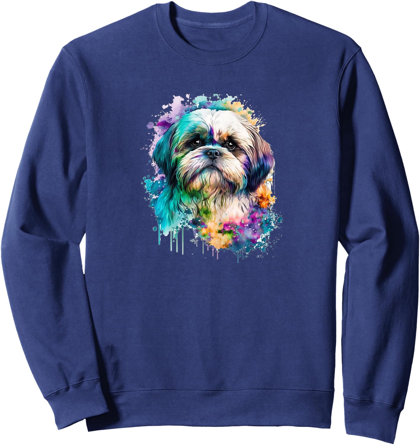 Damen Shih Tzu Mom Shih Tzu Liebhaber Shih Tzu Hundeliebhaber Sweatshirt - Sweatshirt | Navy