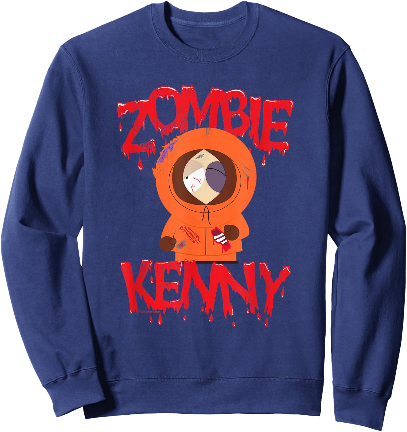 South Park Zombie Kenny , Black, S Sweatshirt - Sweatshirt | Navy