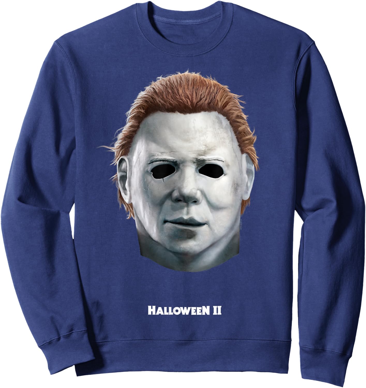 Halloween II Michael Myers Big Face Costume Sweatshirt - Sweatshirt | Navy