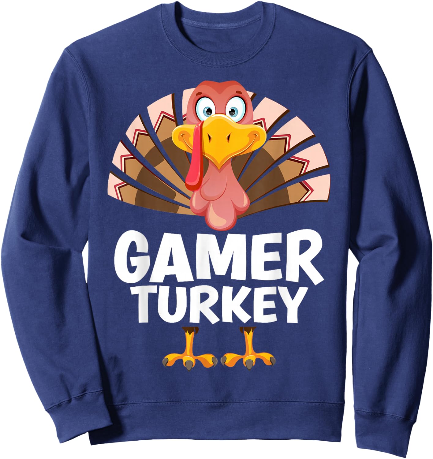 99 Gifts Thanksgiving Gamer Turkey Matching Pajama Sweatshirt - Sweatshirt | Navy