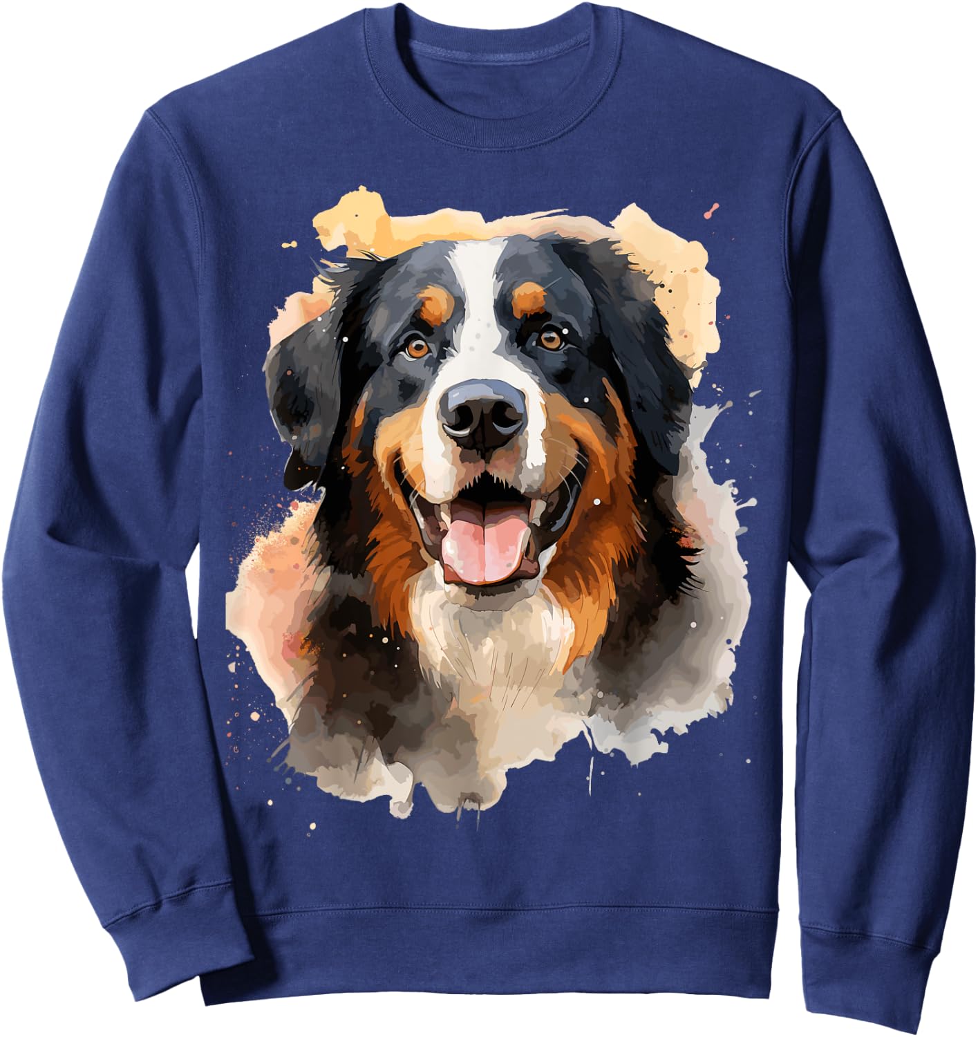 Bernese Mountain Dog Lovers Pop Art Bernese Mountain Dog Sweatshirt - Sweatshirt | Navy