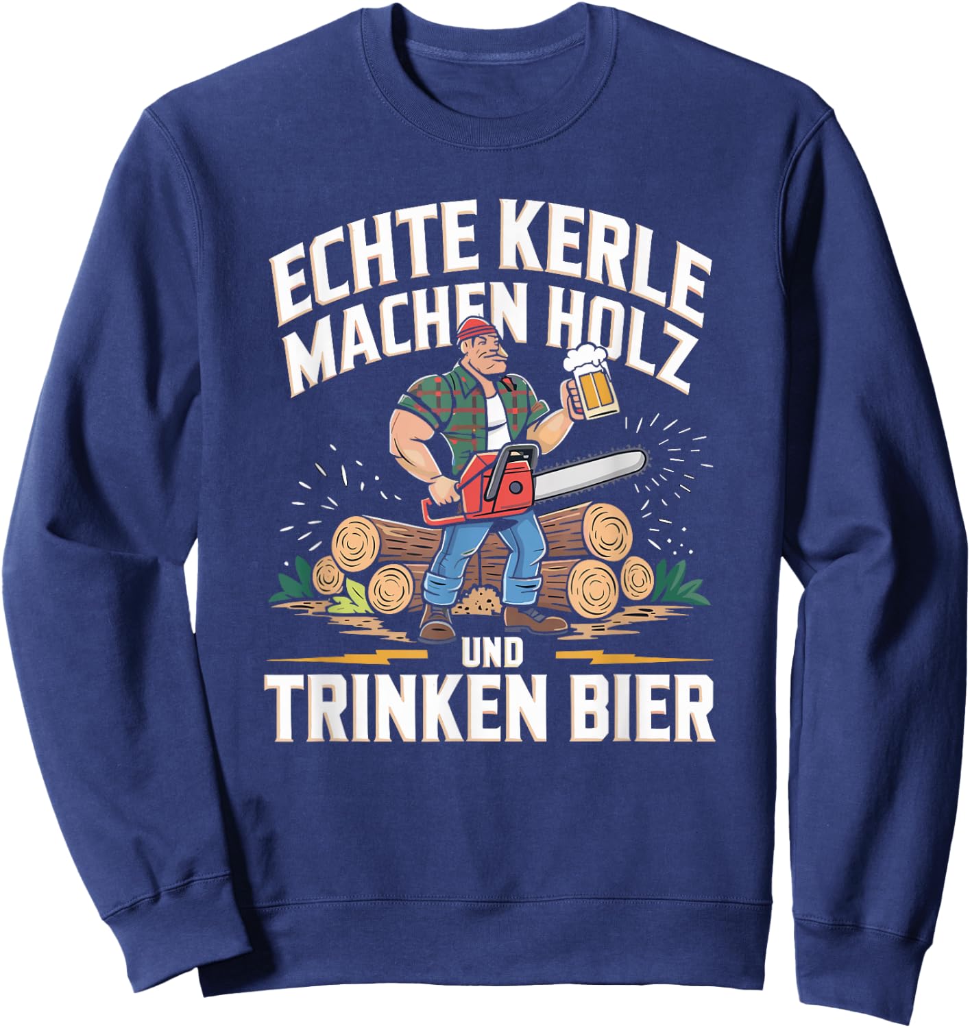 Funny Chainsaw Forest Worker Women , black Sweatshirt - Sweatshirt | Navy