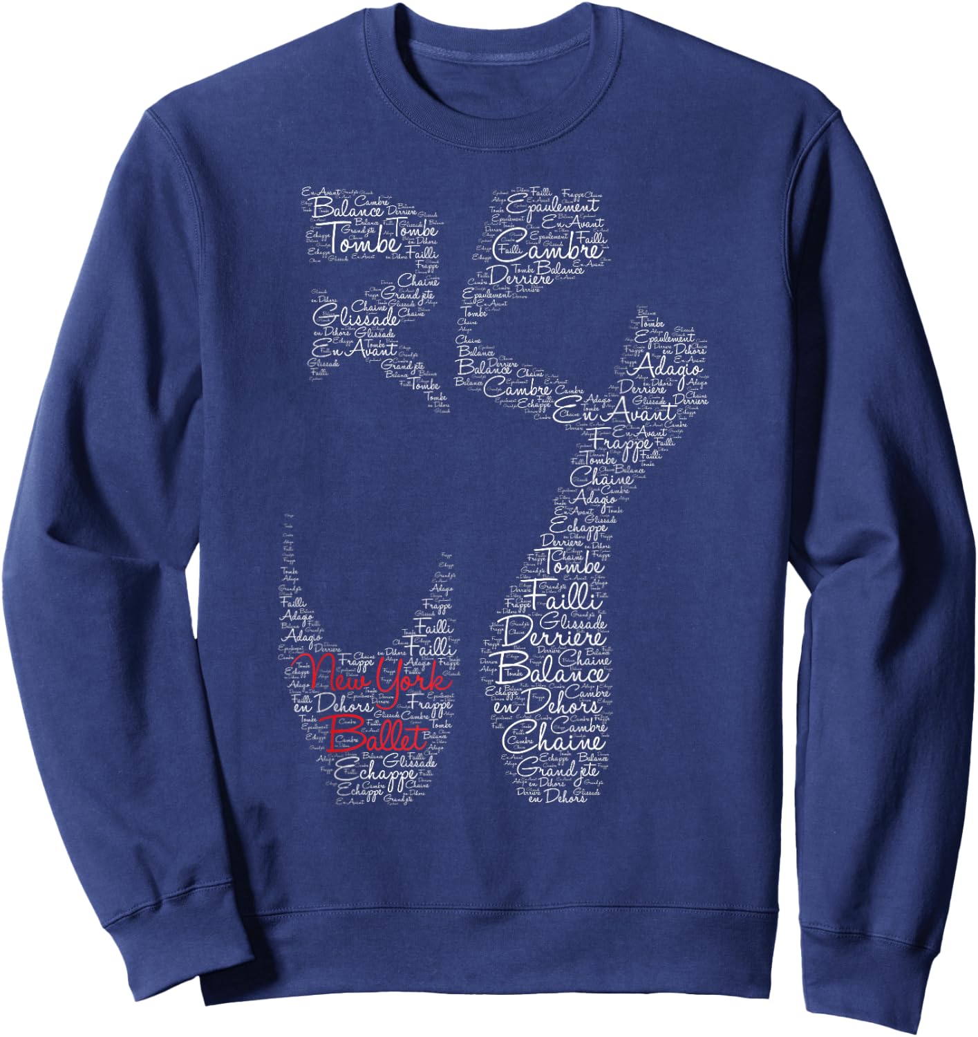 New York Ballet Pointe Shoe Sweatshirt - Sweatshirt | Navy