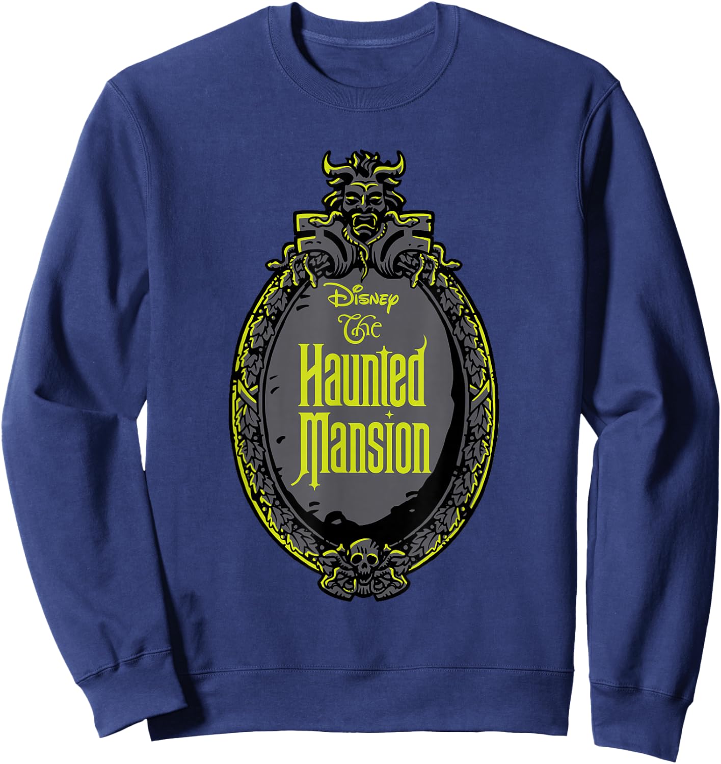 The Haunted Mansion Iconic Haunted Mirror Logo Sweatshirt - Sweatshirt | Navy