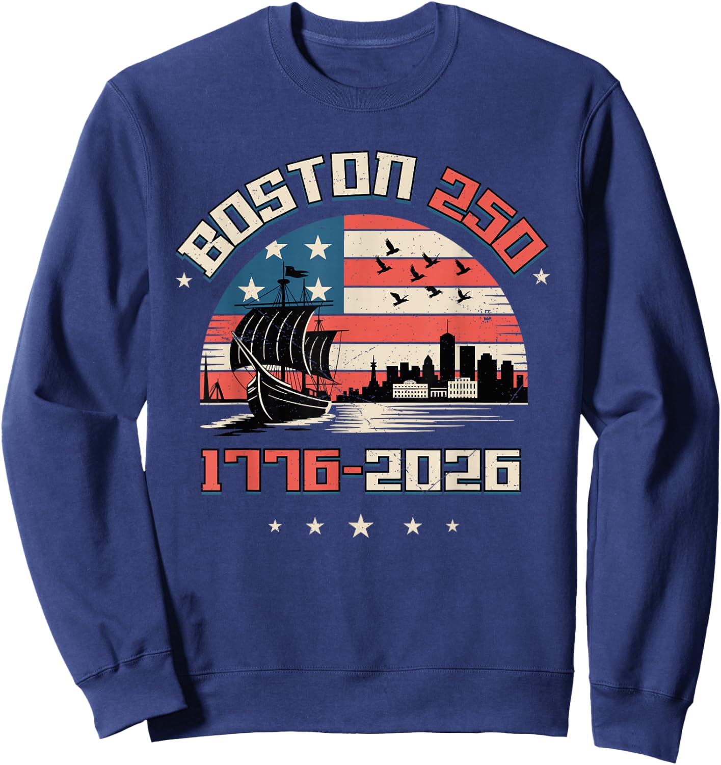 Boston 250th Anniversary USA Sweatshirt - Sweatshirt | Navy