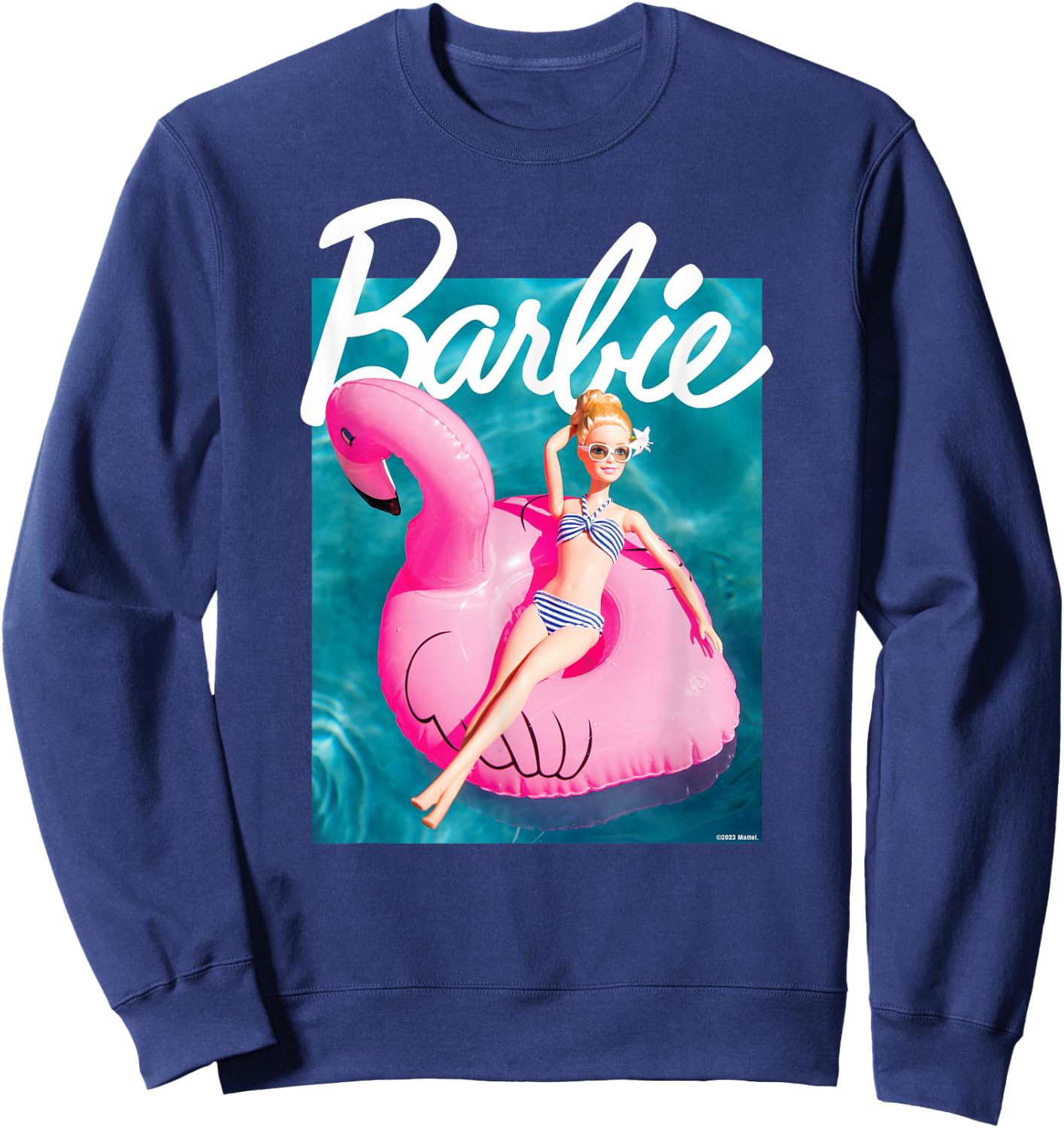 Barbie - Pool Flamingo Sweatshirt - Sweatshirt | Navy