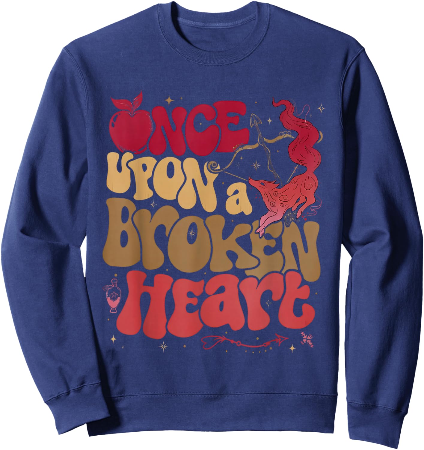 Once Upon A Broken Heart Romance The Archer And The Fox Sweatshirt - Sweatshirt | Navy