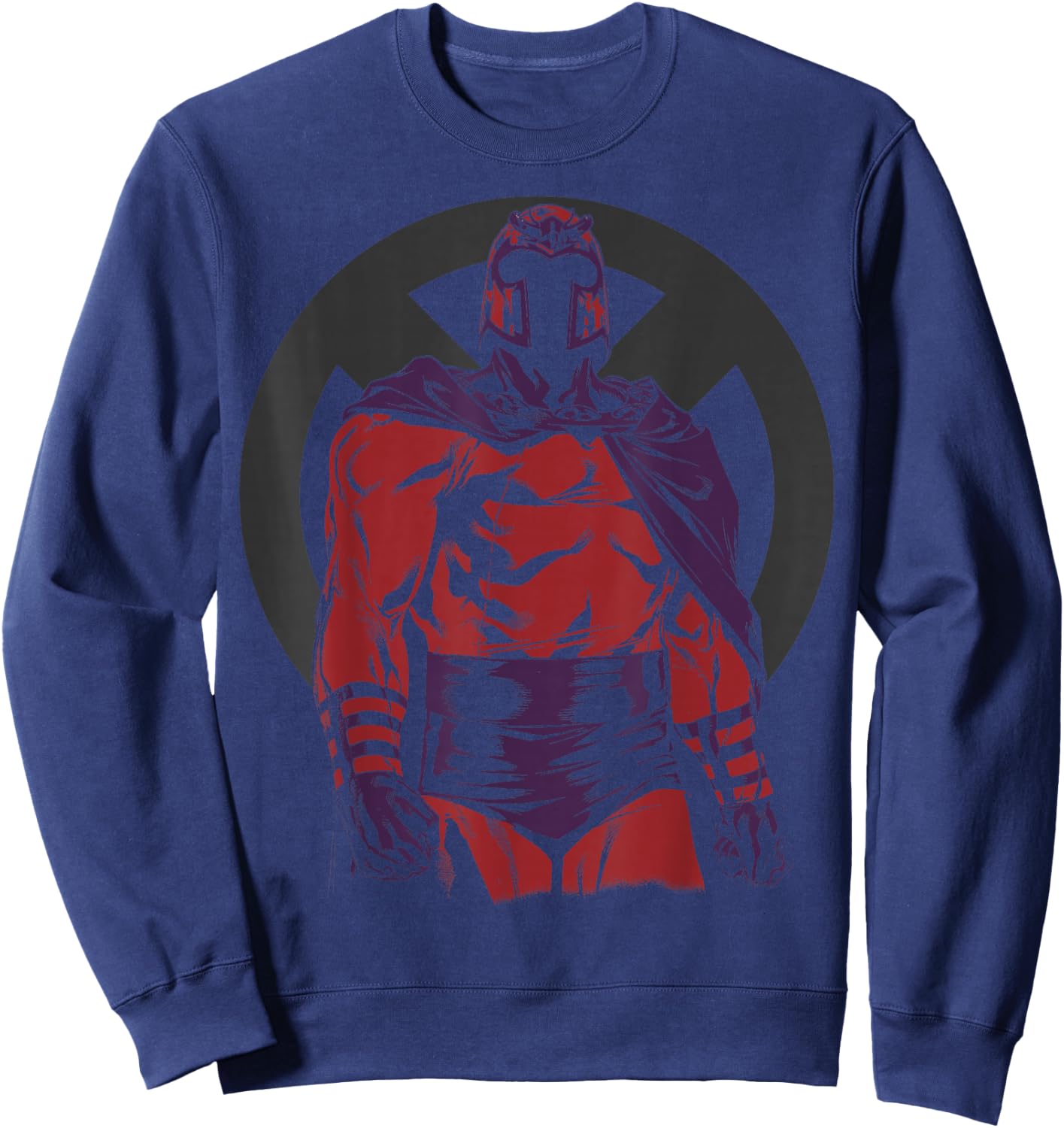 Marvel X-Men Magneto Epic Tonal Silhouetted Graphic Sweatshirt - Sweatshirt | Navy