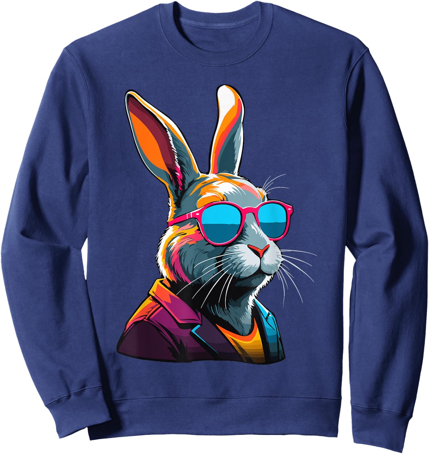 Ostern Hase Osterhase Streetwear für den Coolen Vater Sweatshirt - Sweatshirt | Navy