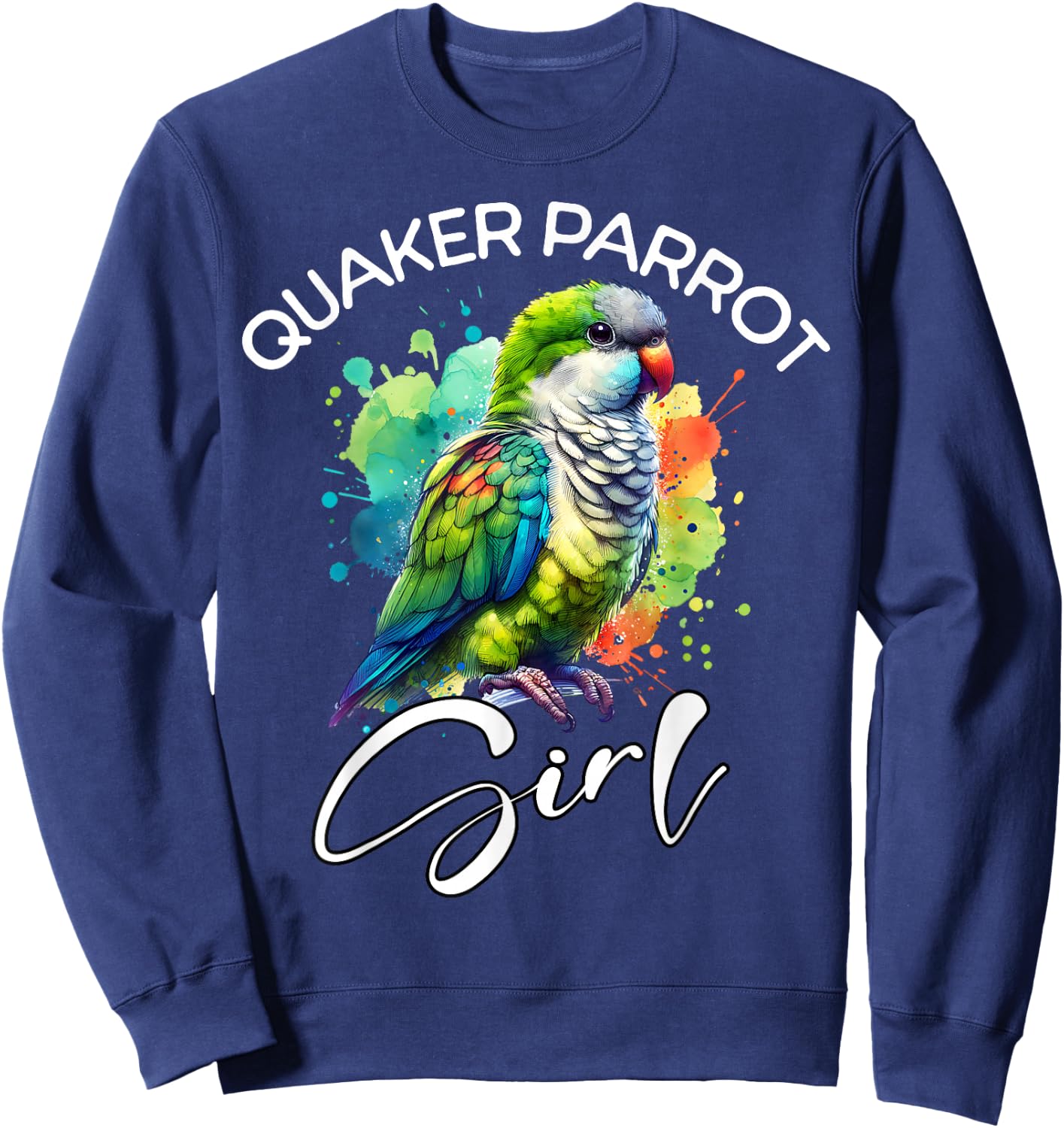 Quaker Parrot Girl Quaker Parrot Sweatshirt - Sweatshirt | Navy