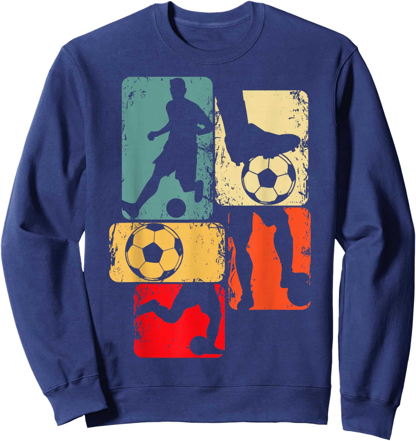 Football Player Boys Kids , black Sweatshirt - Sweatshirt | Navy