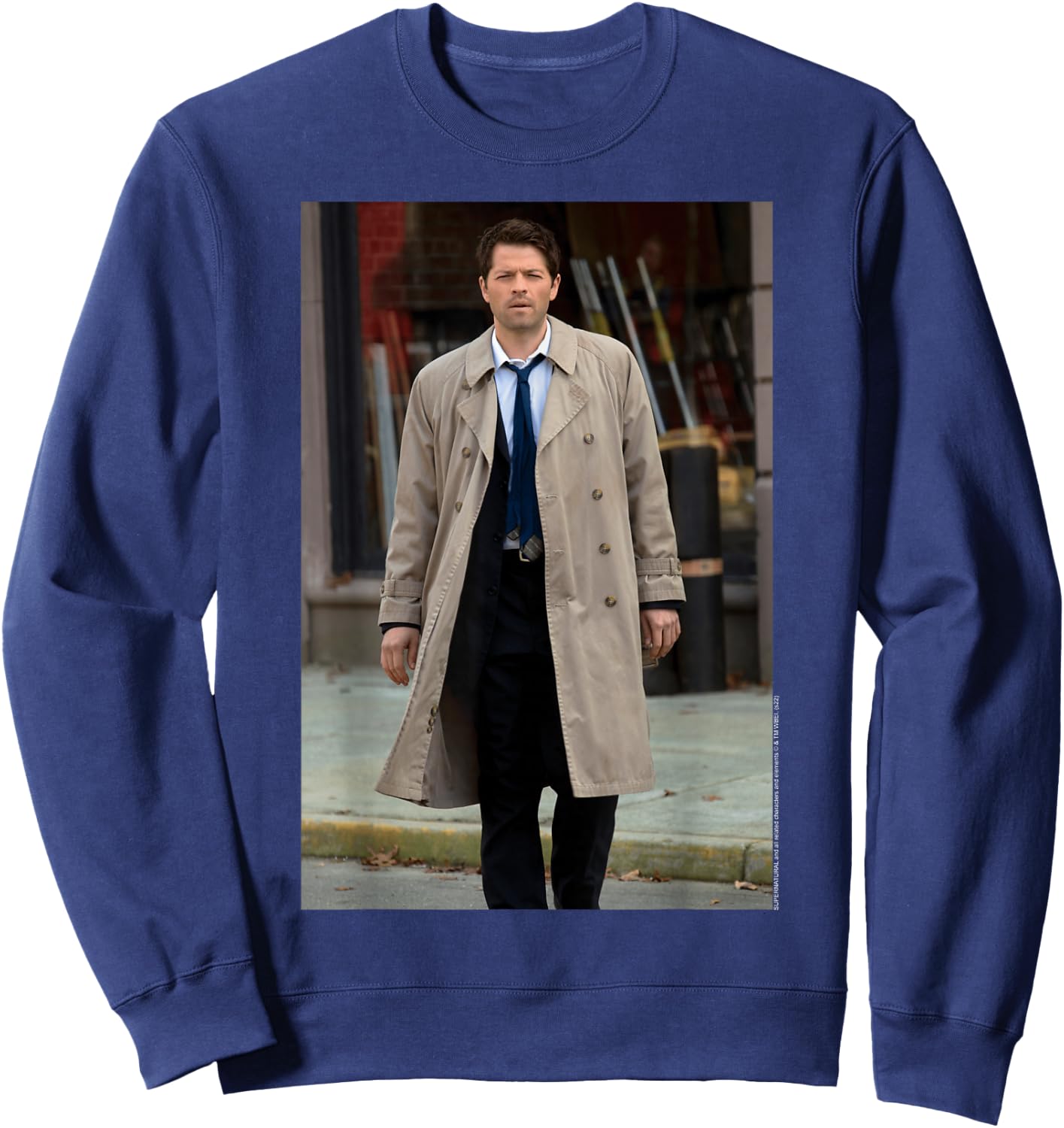 Supernatural Castiel Ass Butt Sweatshirt - Sweatshirt | Navy