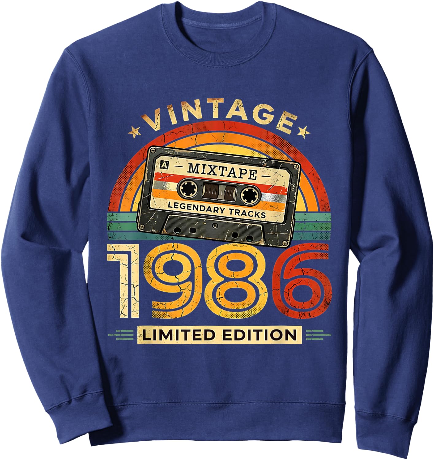 40 Geburtstag Mann Retro Vintage Limited Edition Deko lustig Sweatshirt - Sweatshirt | Navy