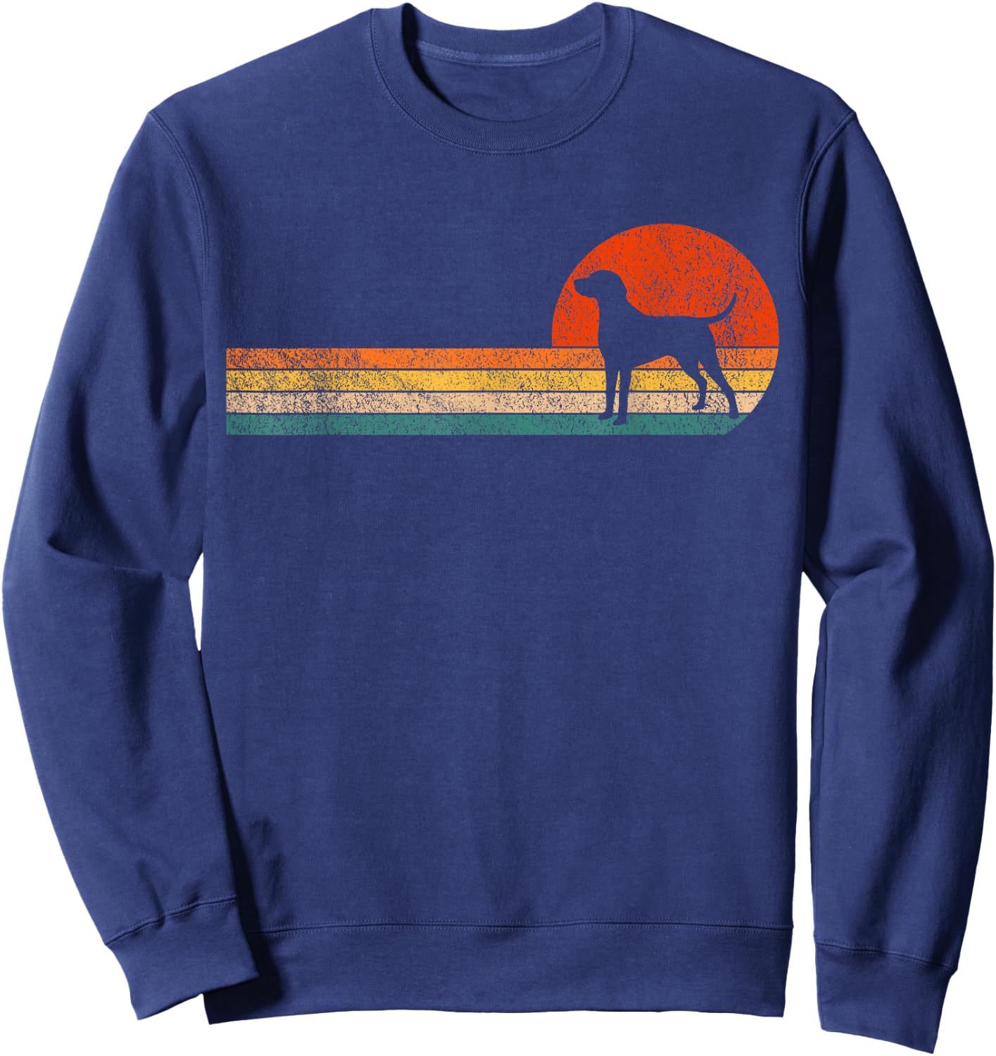 Funny German Shorthaired Pointer Dog Owner Retro Vintage Sweatshirt - Sweatshirt | Navy