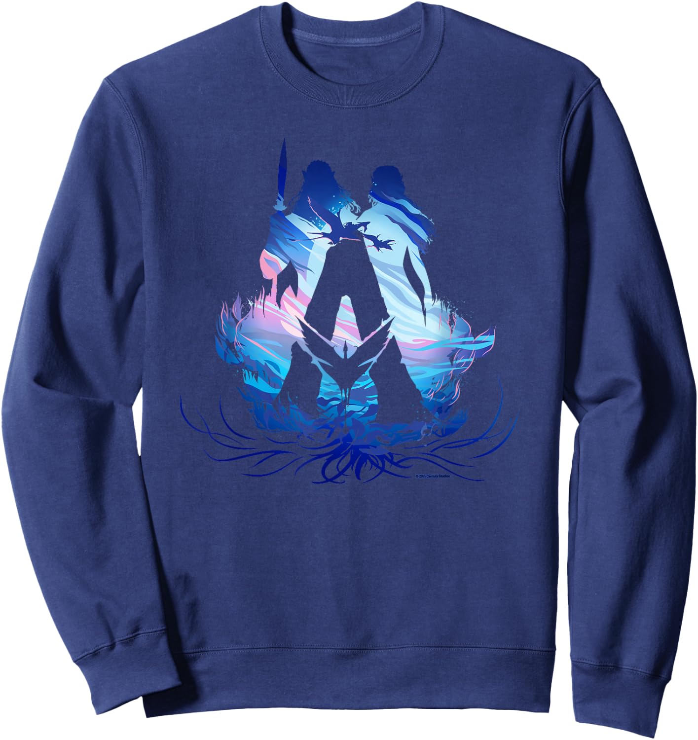Avatar: The Way of Water Avatar A Logo Banshee Illustrated , black Sweatshirt - Sweatshirt | Navy
