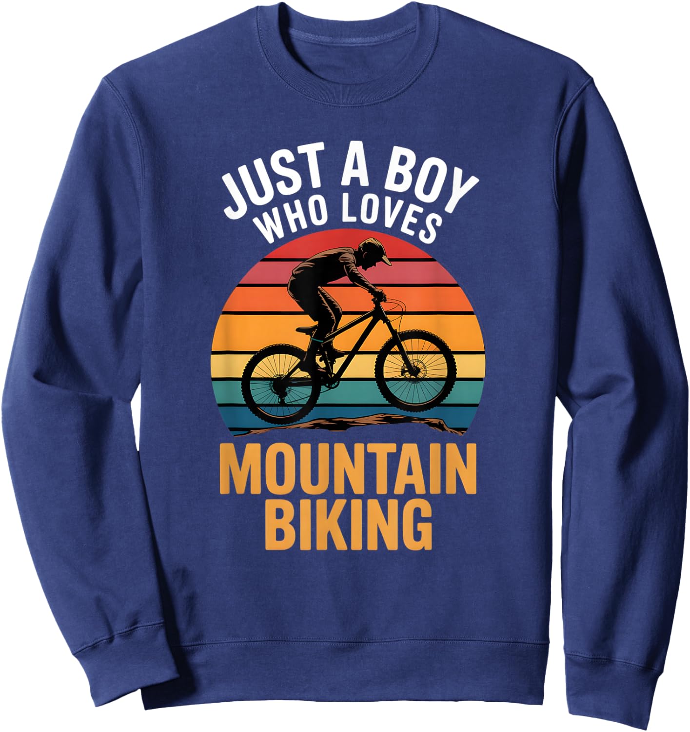 Boys Mountain Biking Sweatshirt - Sweatshirt | Navy