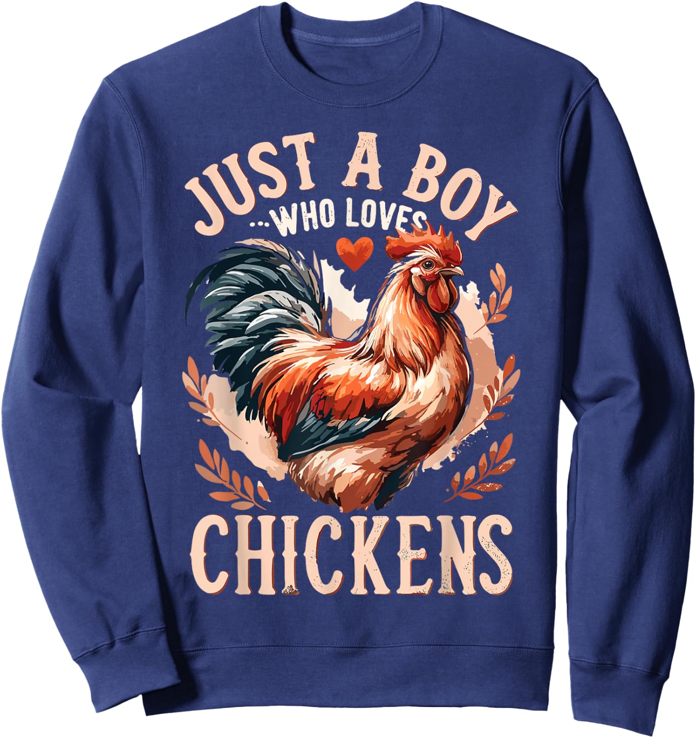 Chicken Lover Farmer Hen Farming Chicken Kids Sweatshirt - Sweatshirt | Navy