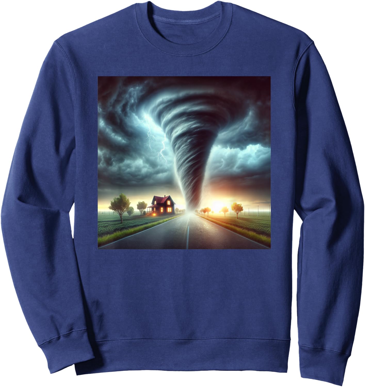 Meteorologist Storm Tornado Hurricane , Black, S Sweatshirt - Sweatshirt | Navy